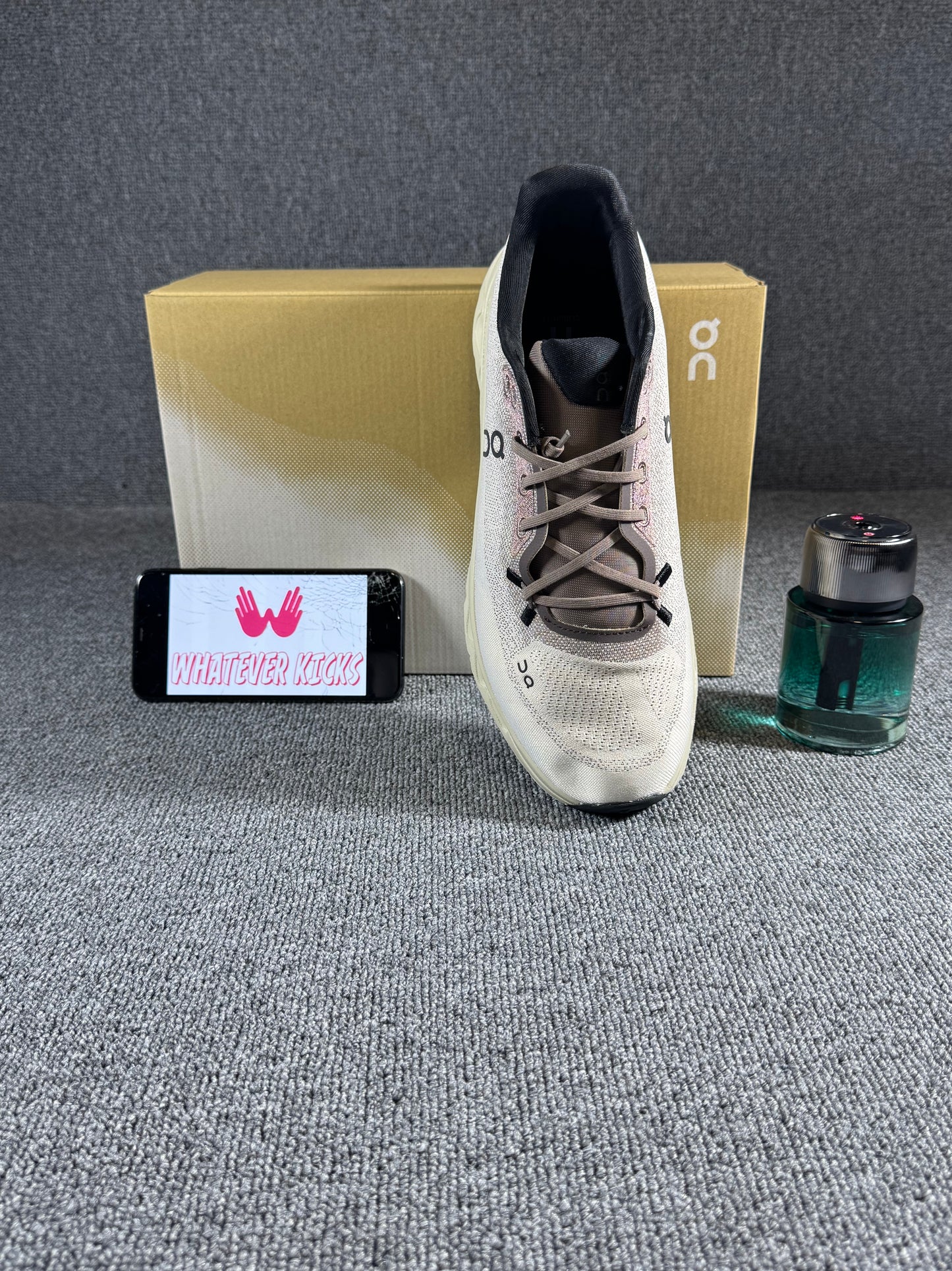 On Cloud tilt sneaker in the Clove Sand