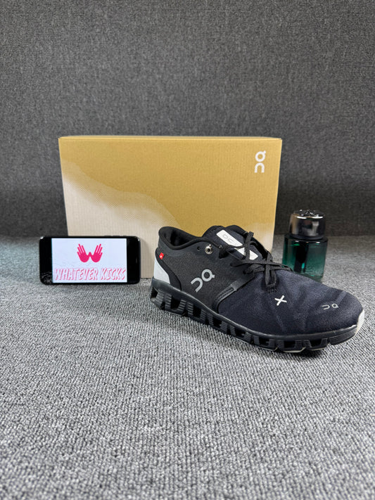 This is a pair of On Cloud X 3 sneakers in black