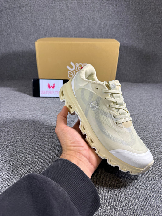 Loewe x On Cloud venture 2.0 sneaker in the "Eggshell"