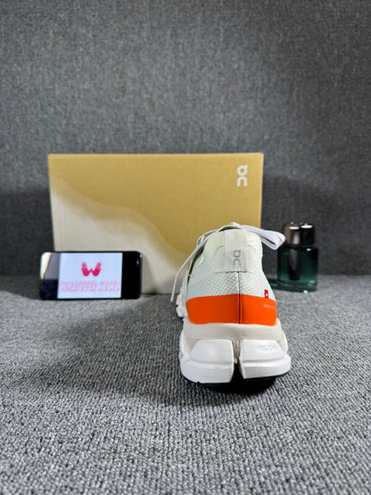 On Cloudswift 3 men's running shoes in the Ivory/Flame
