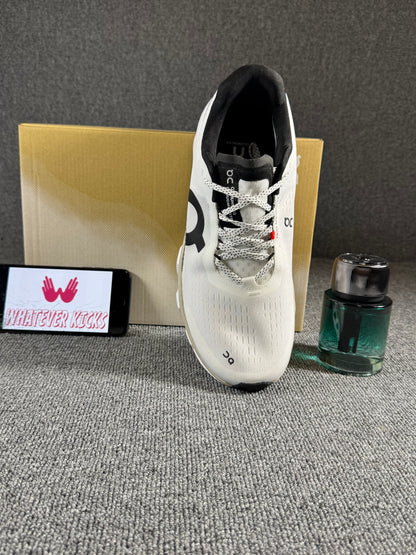 On Cloud monster 2 running shoes in the White/Frost