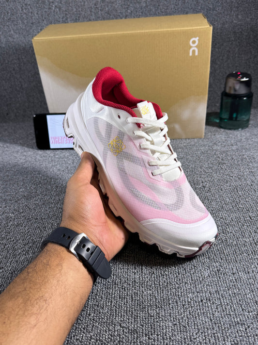 On Running x Loewe Cloudtilt sneaker in the white and pink