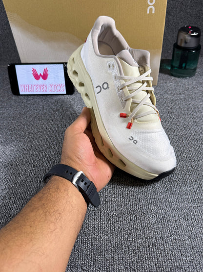 On Cloud tilt sneaker in the Sand/Cream colorway