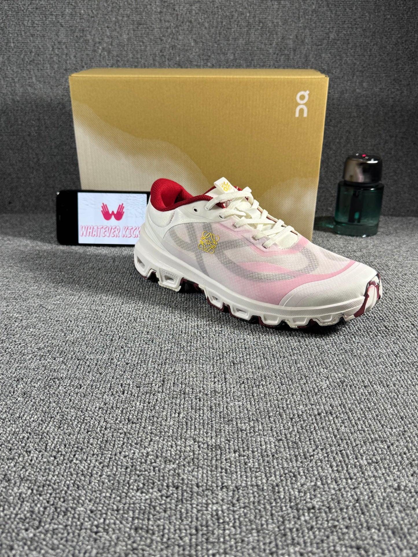 On Running x Loewe Cloudtilt sneaker in the white and pink