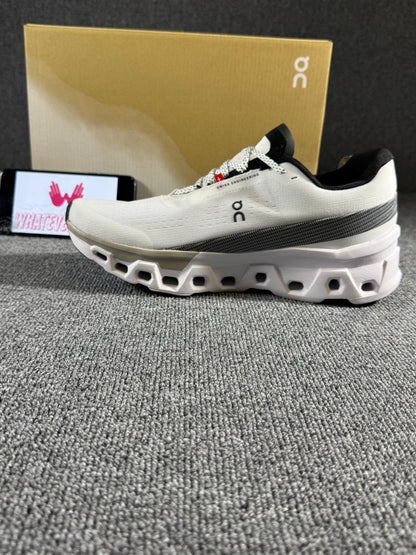 On Cloud monster 2 running shoes in the White/Frost