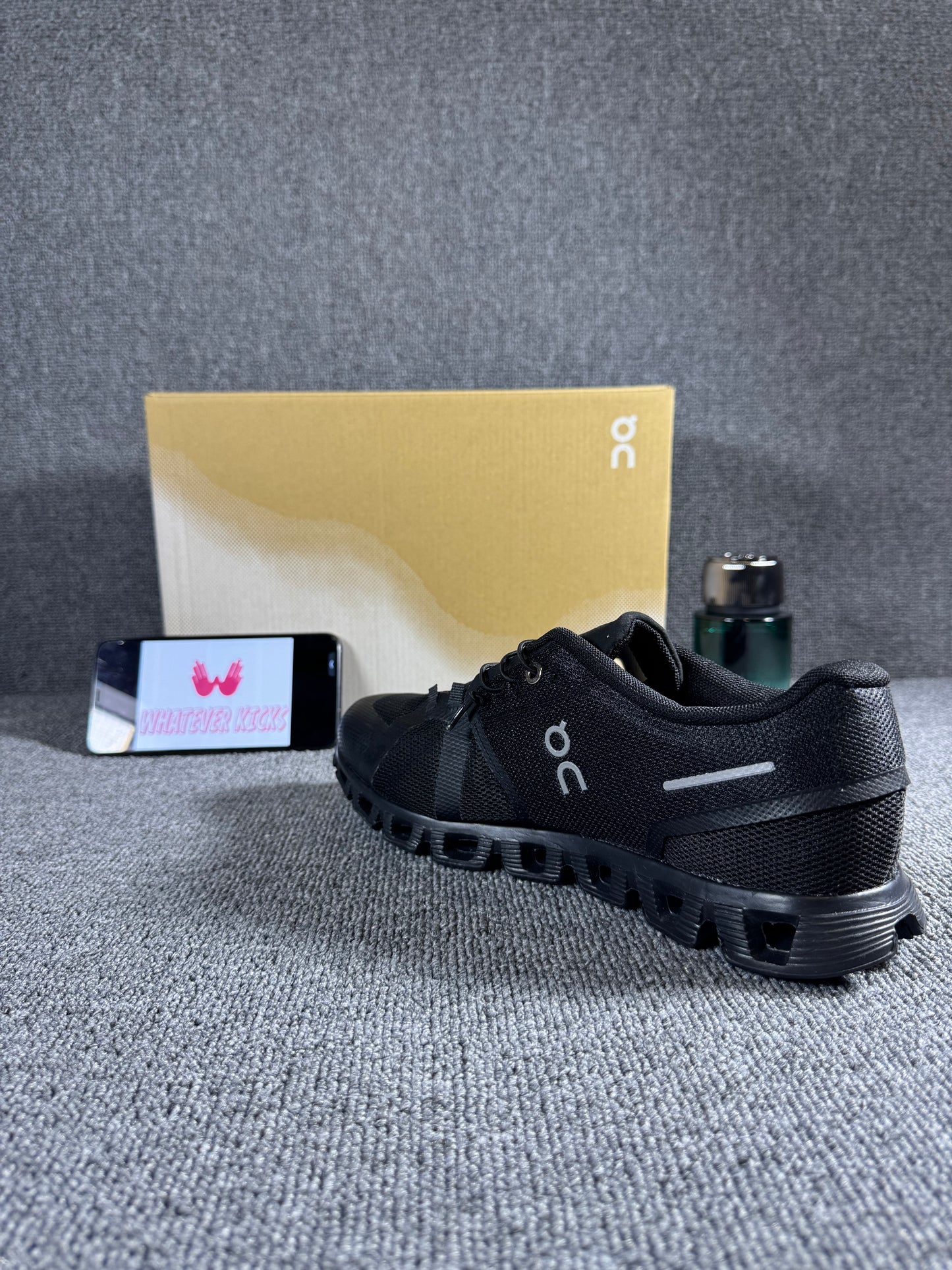 On Cloud 5 sneaker in an all-black