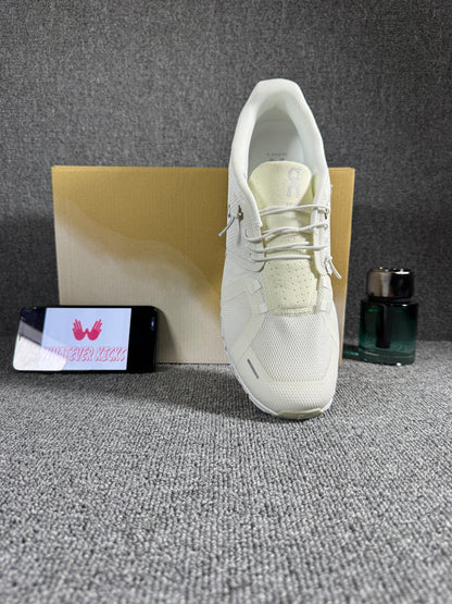 On Cloud 5 unisex training and running shoes in all white