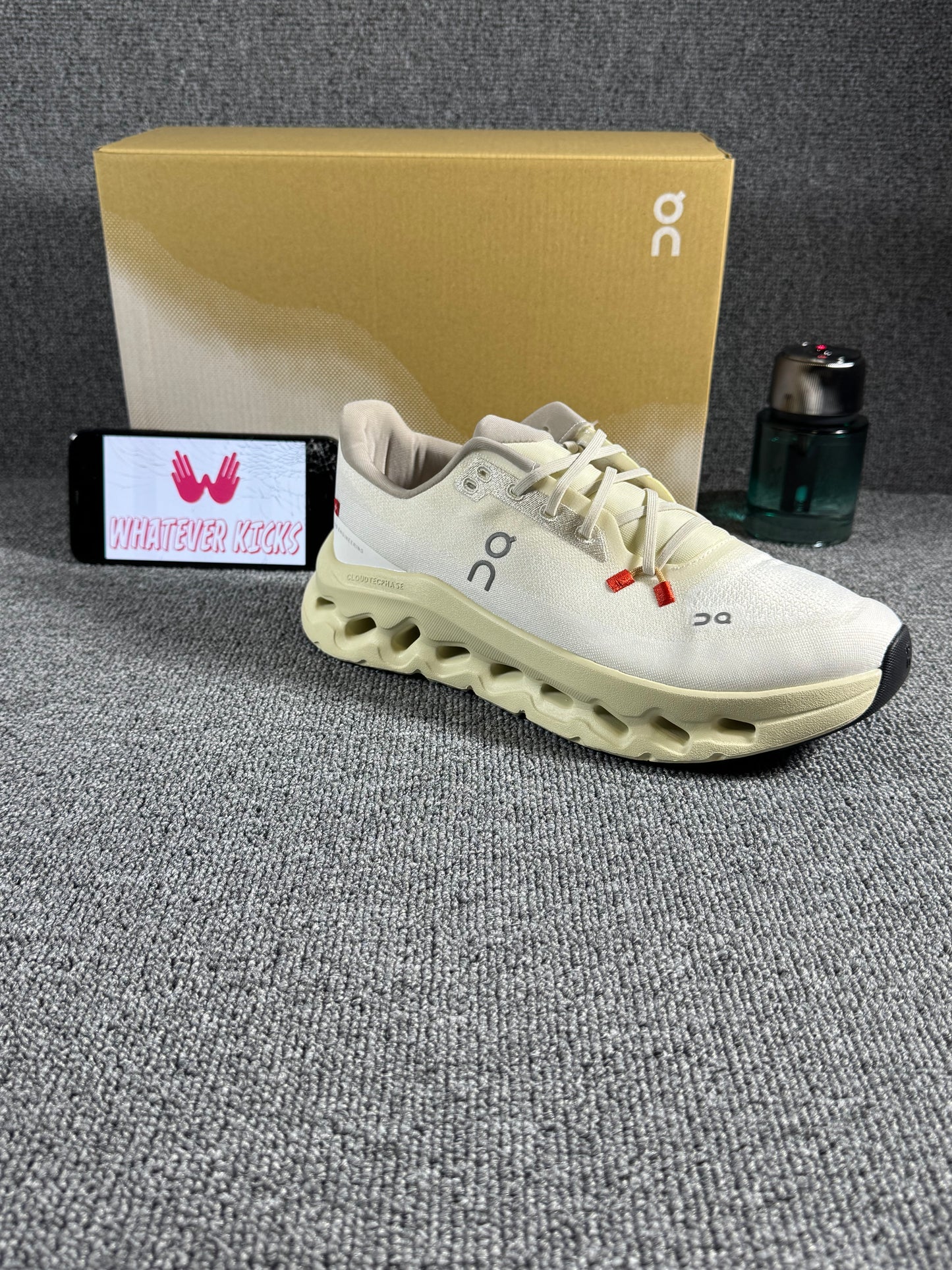 On Cloud tilt sneaker in the Sand/Cream colorway