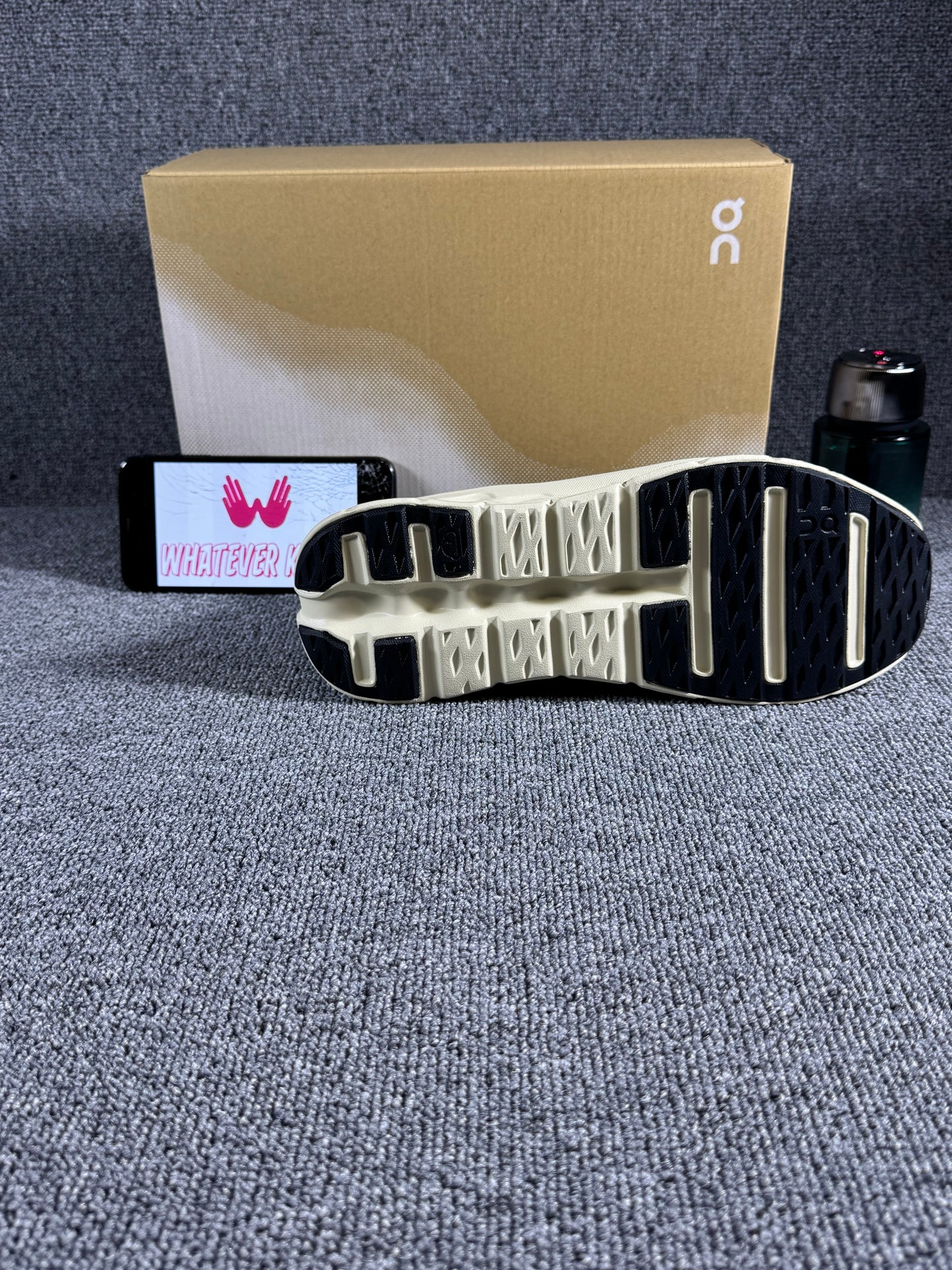 On Cloud tilt sneaker in the Sand/Cream colorway