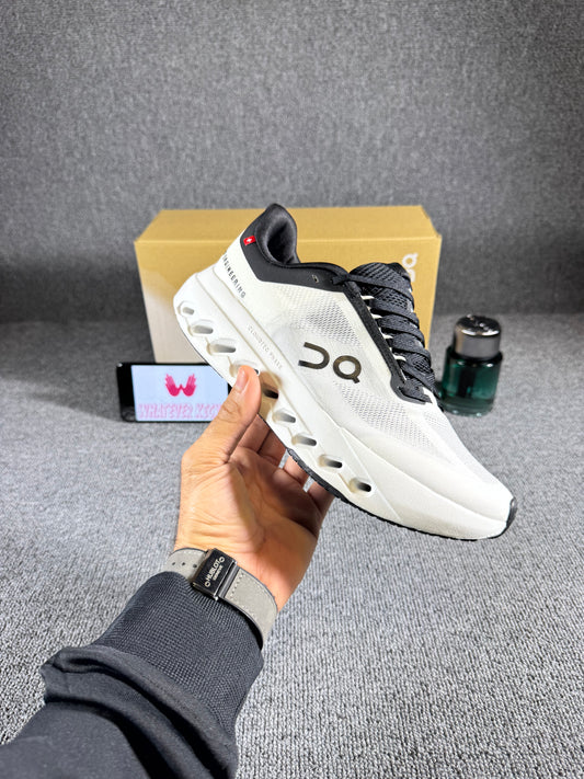 On Cloudsurfer Next running shoes in the Glacier White color.