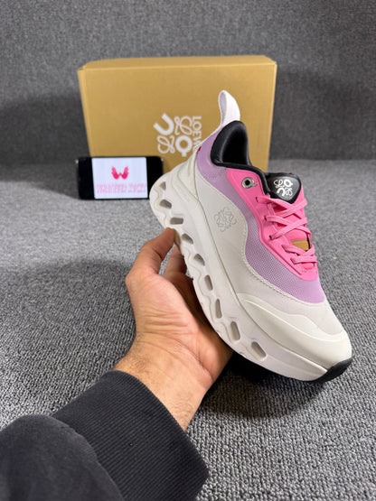 On Running x Loewe Cloudtilt 2.0 Pink and white colorway