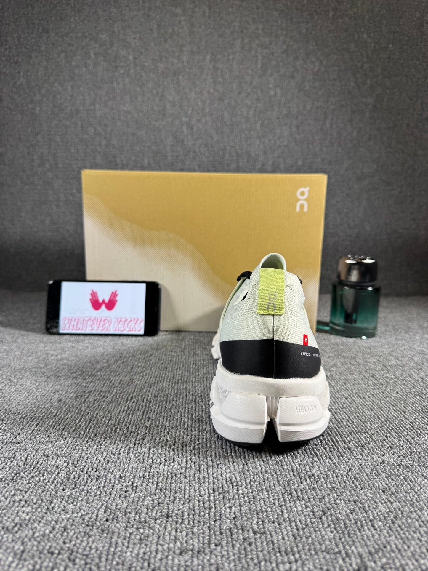 On Cloudswift 3 sneaker in an ivory/white and black