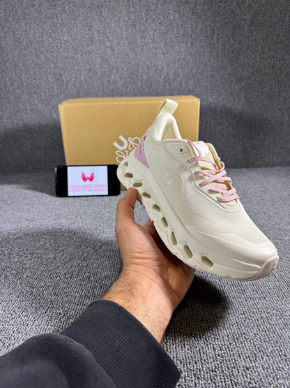 On Running x Loewe Cloudtilt 2.0 Pink and white colorway