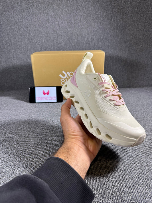 On Running x Loewe Cloudtilt 2.0 Pink and white colorway