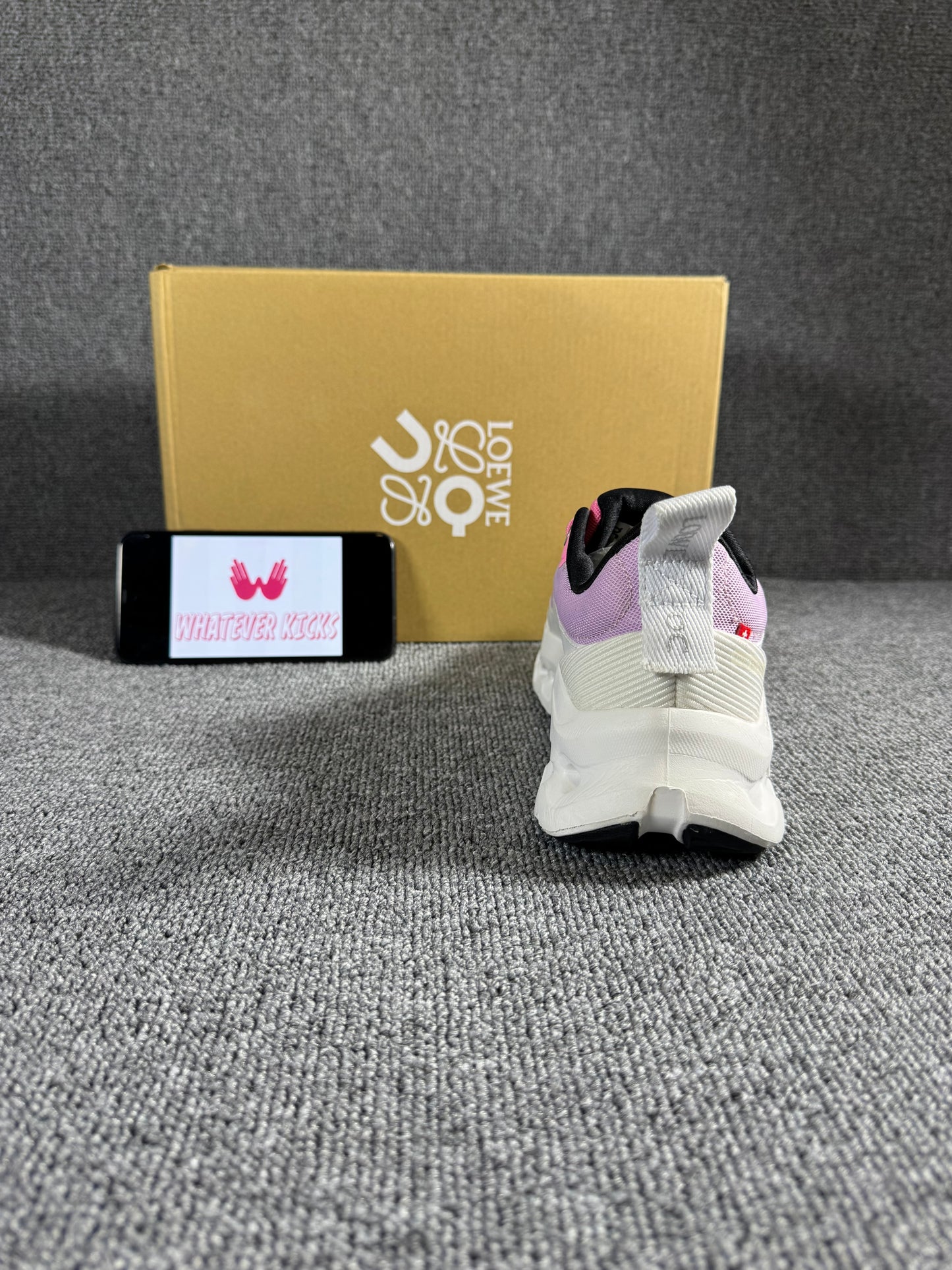 On Running x Loewe Cloudtilt 2.0 Pink and white colorway