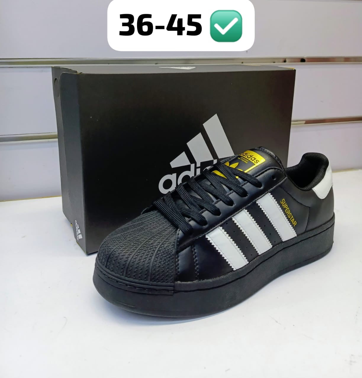Adidas Super Star Black