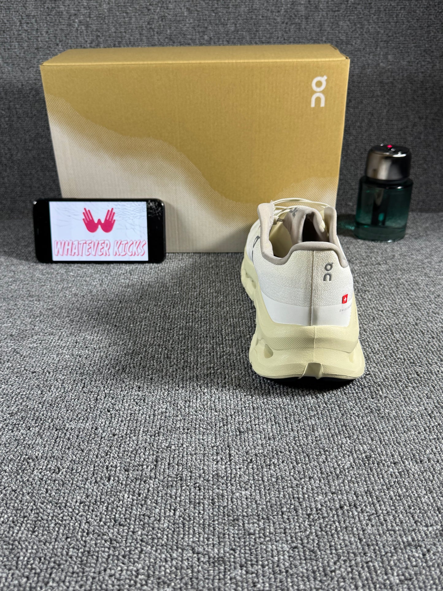 On Cloud tilt sneaker in the Sand/Cream colorway