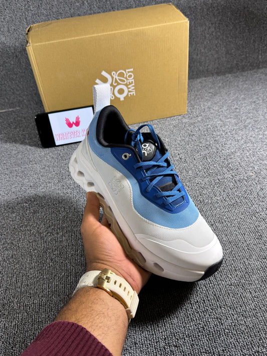 On Running x Loewe Cloudtilt 2.0 Blue and white colorway