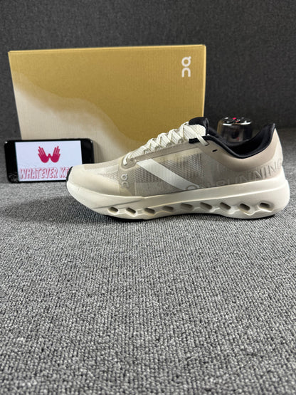 On Cloudsurfer Next running shoes in the Fog/Ivory