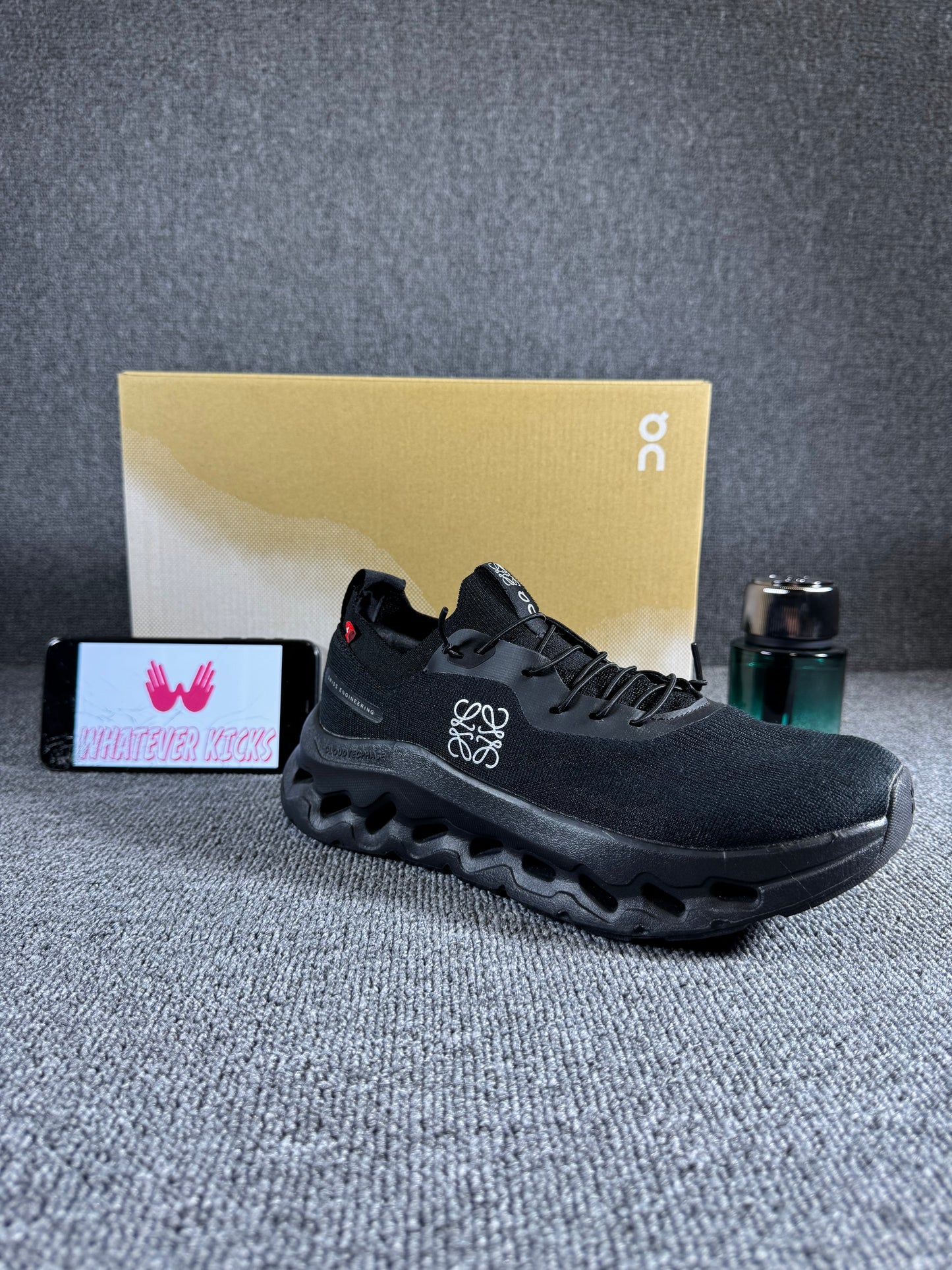 Loewe x On Cloudtilt sneakers in the "All Black"