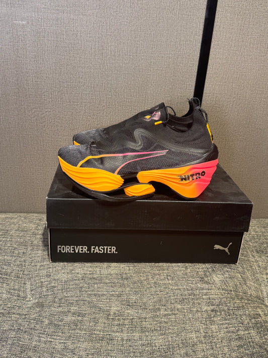 Puma Fast-RB Nitro Elite running shoes in the Black Sun Stream