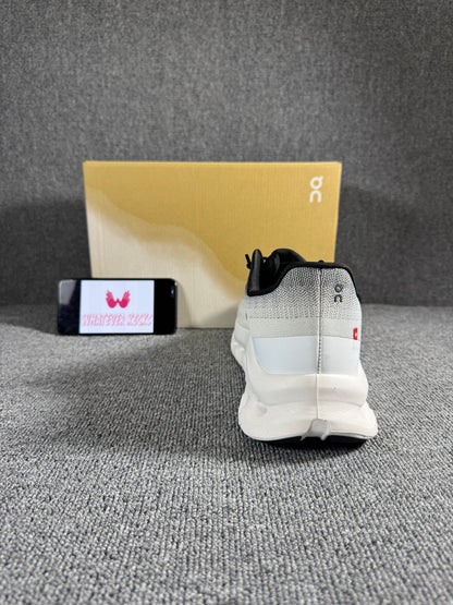 On Cloud tilt sneaker in the gray/rock and ivory