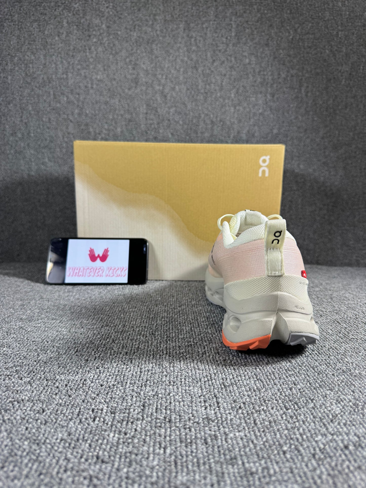 On Cloud surfer Trail 2 running shoe  Ivory/Salmon