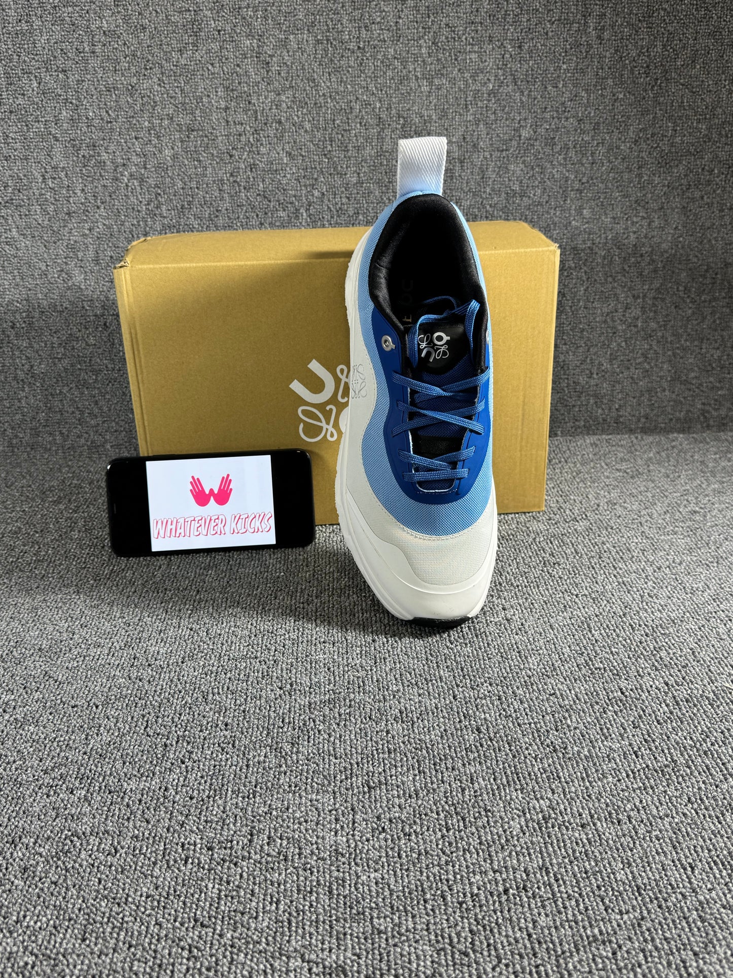 On Running x Loewe Cloudtilt 2.0 Blue and white colorway