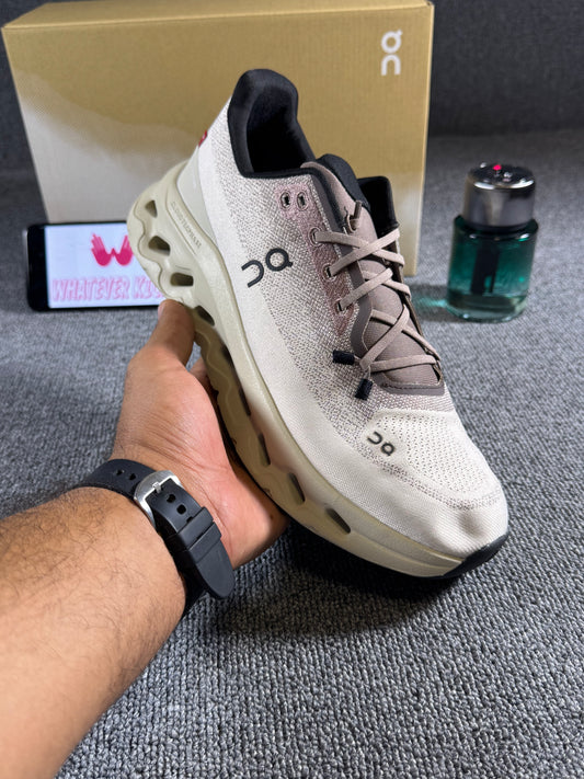 On Cloud tilt sneaker in the Clove Sand