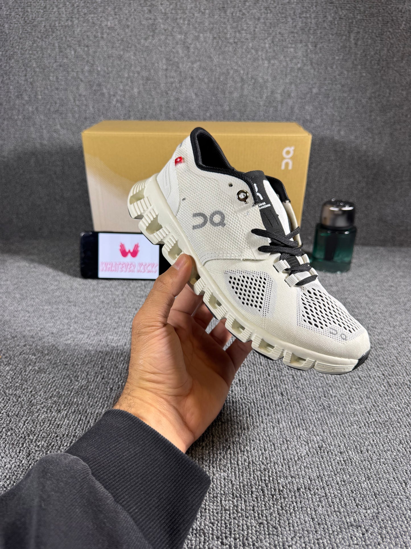 On Cloud X 3 training shoes in white.